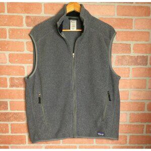 Patagonia Mens Synchilla Fleece Vest Gray Size L Warm Outdoor Wear